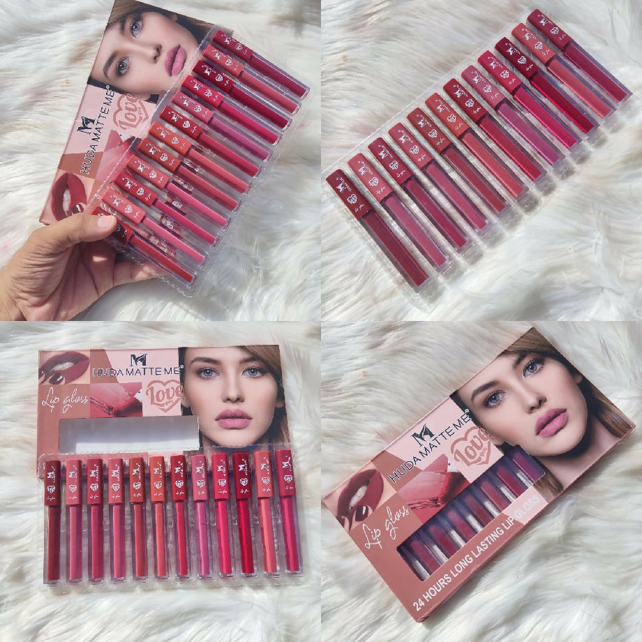 Matte Lip Glosses 12pc set