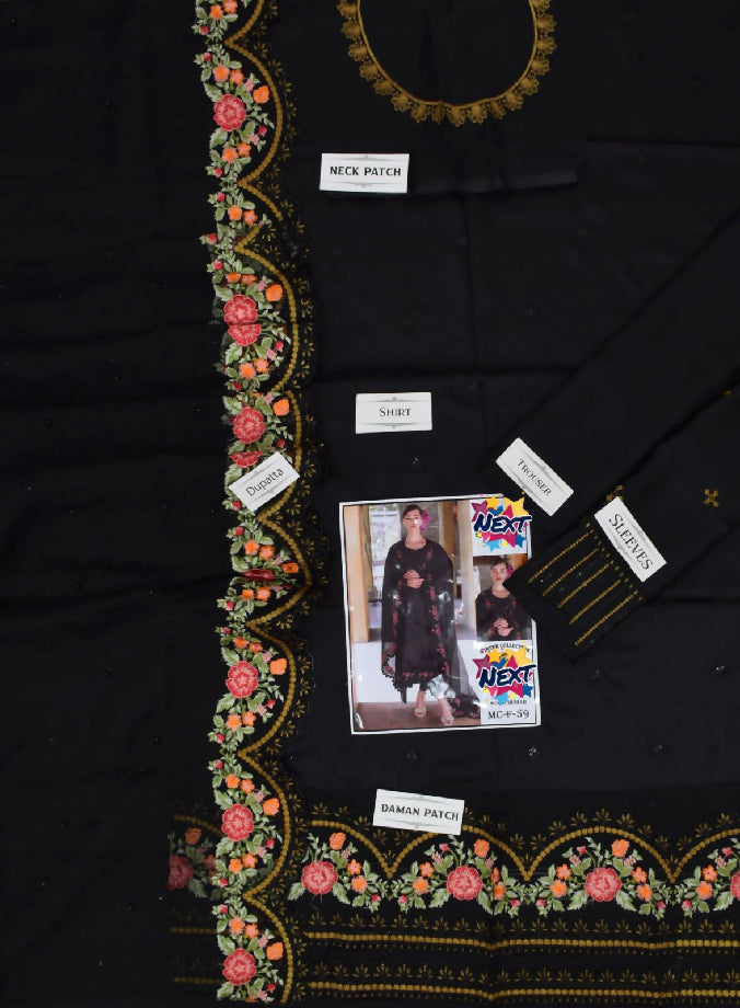 Luxury Embroidered 3pc Casual Winter Collection