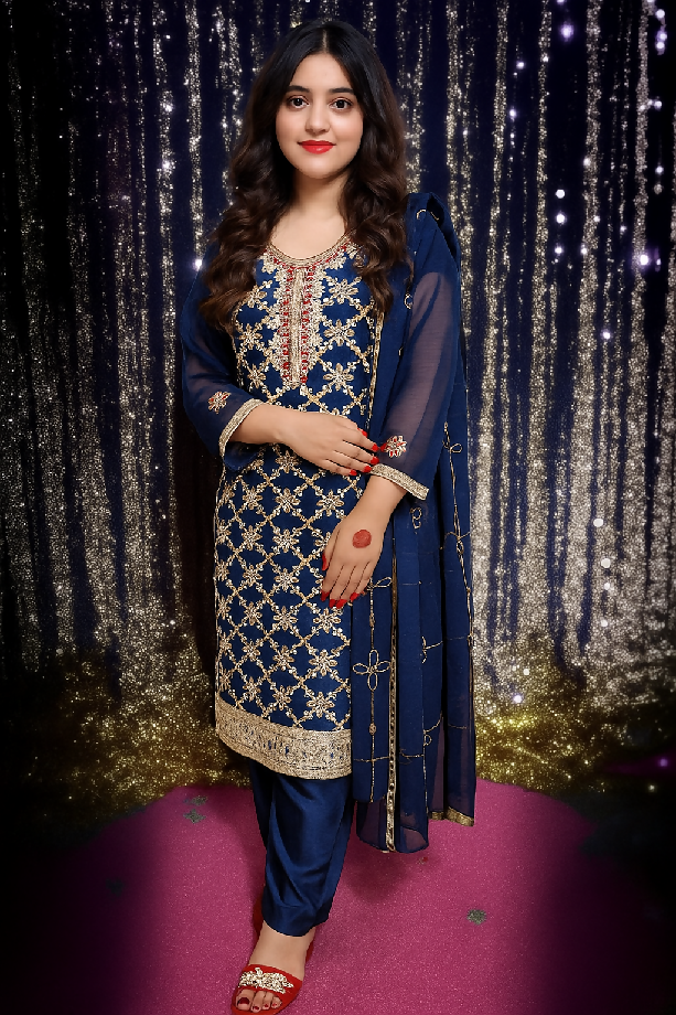 20250817_0921_Stylish Blue Attire_remix_01k2v42vaafadt356mwr05eb28