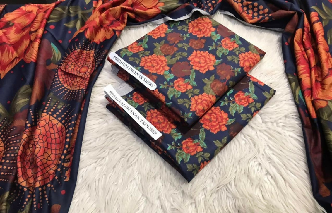 Marina dhank printed suit 3piece