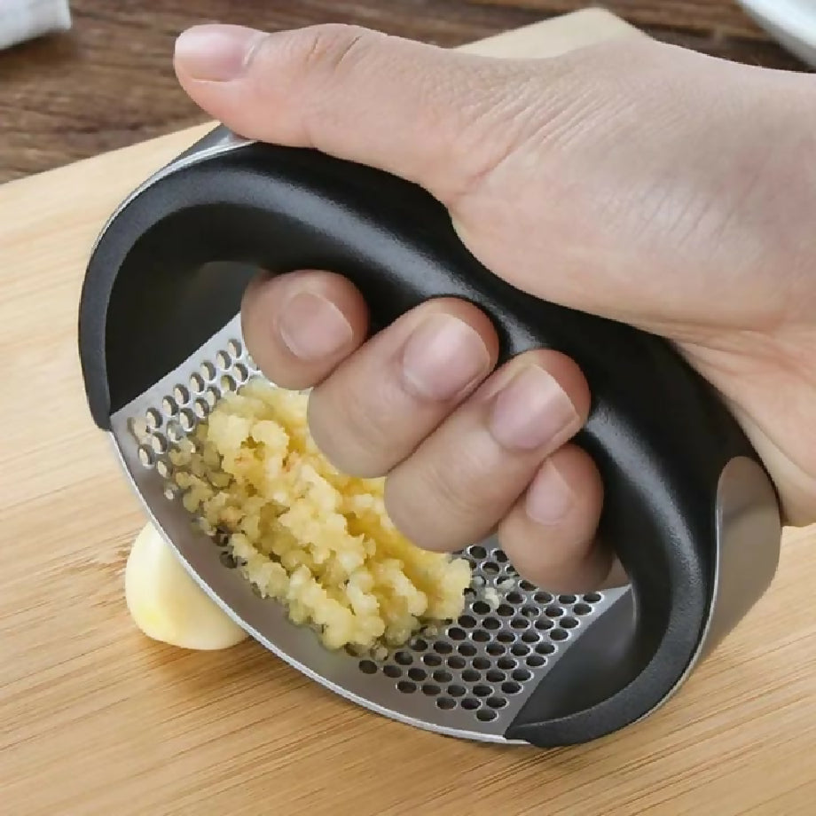 Garlic Press Metal Ginger Garlic Chopper Crusher Stainless Steel Garlic Cutter Creative Hand Press Garlic Tools