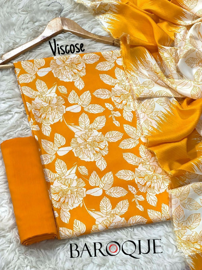 Unstitched Khaddar 3pc