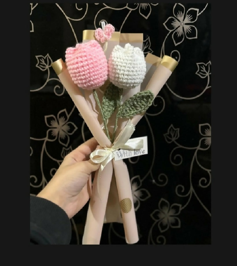 Handmade crochet flowers