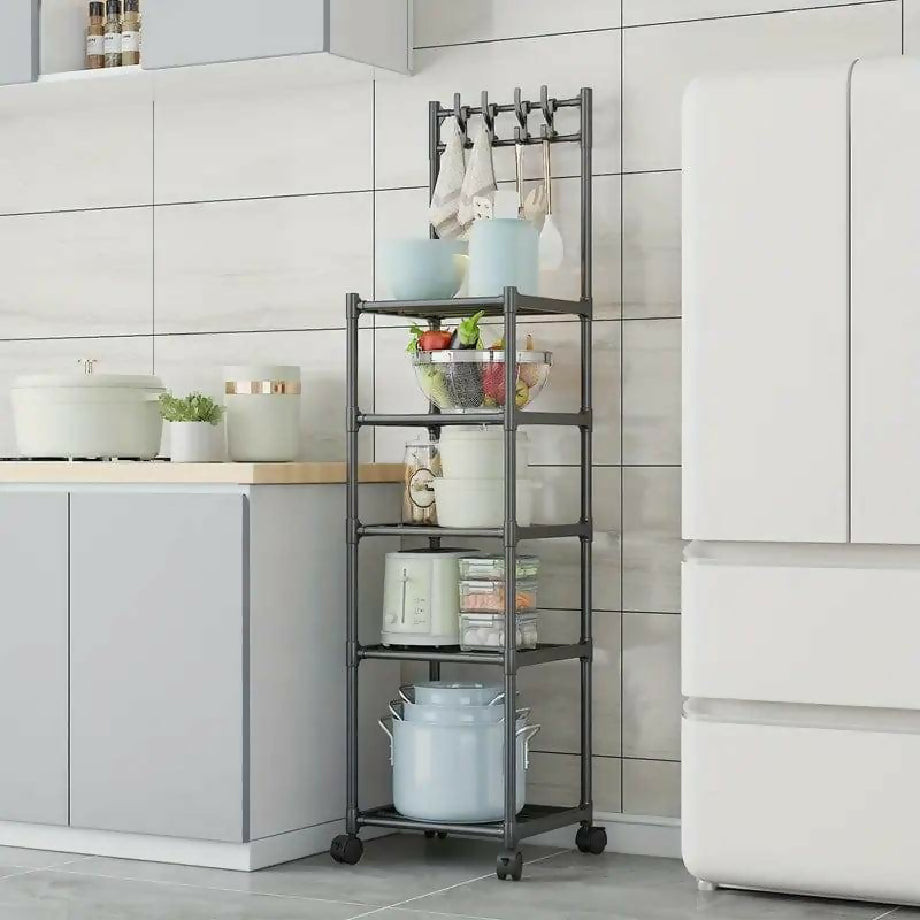 : Floor Standing Storage Rack – Removable Kitchen Ware Storage Rack & Trolley (Model No. 55-56) ??