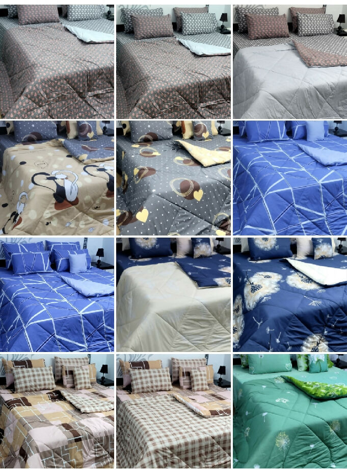 7 pc Cotton Quilt Set
