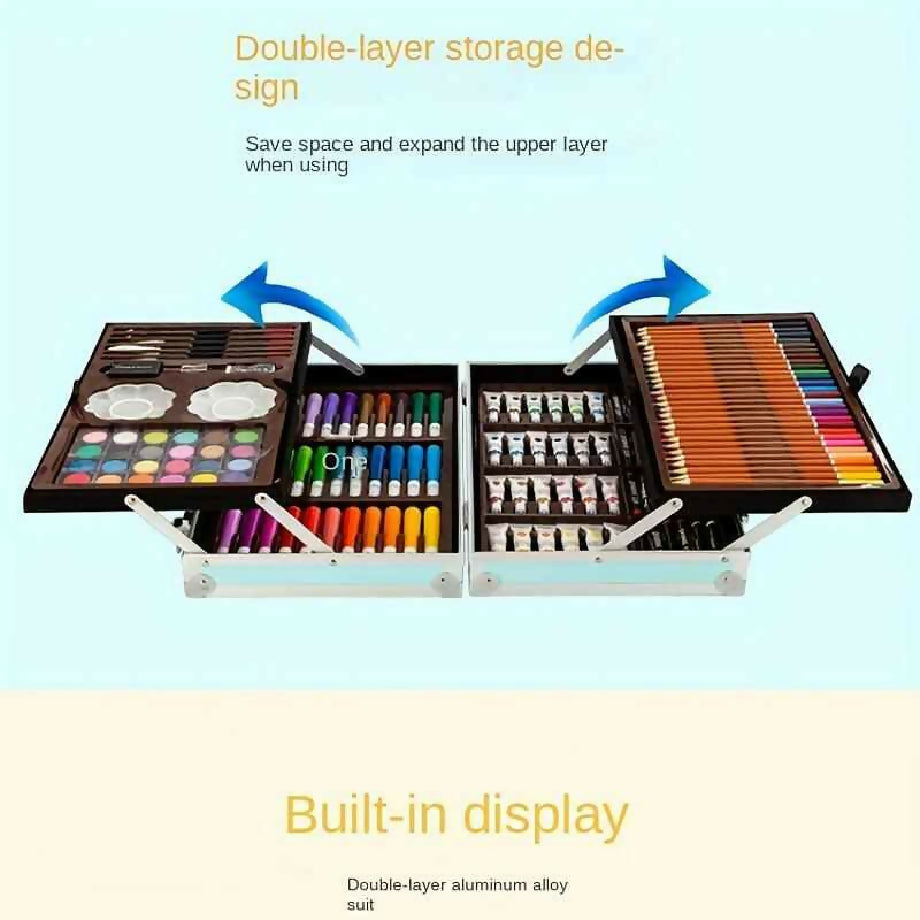 145pcs Art Set Premium Briefcase (4-Sides)