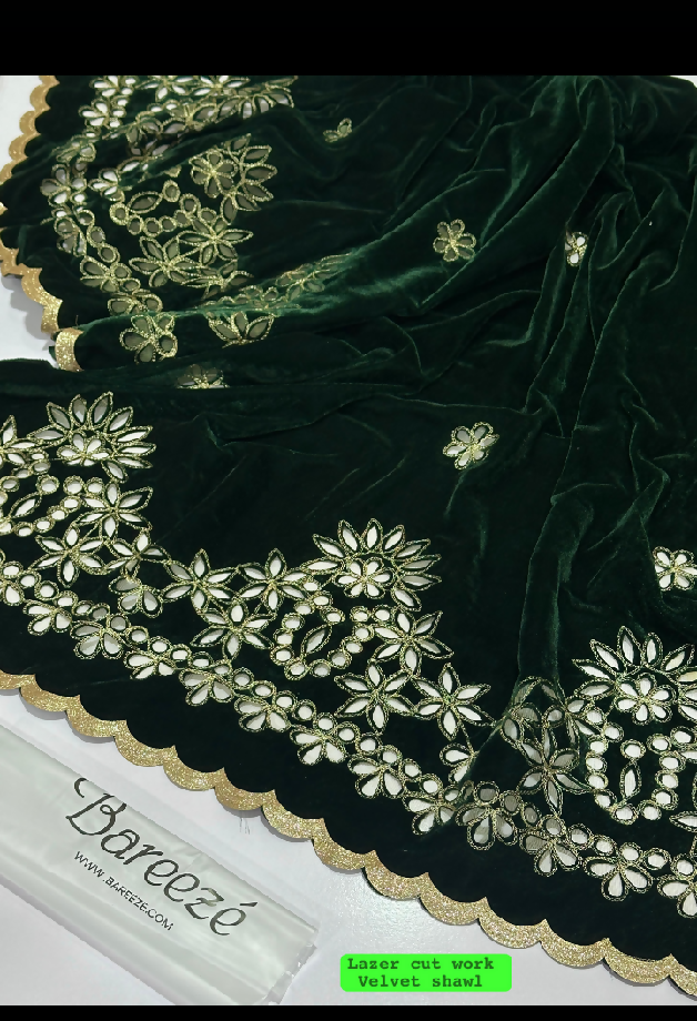 Velvet shawl