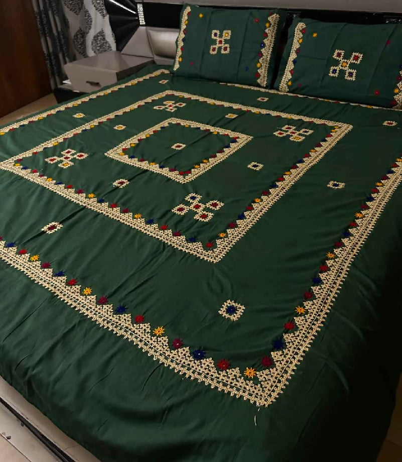 Sindhi hurmucho tanka bedsheets
