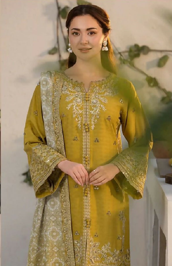 Unstitched Embroidered Danak Winters Three Piece