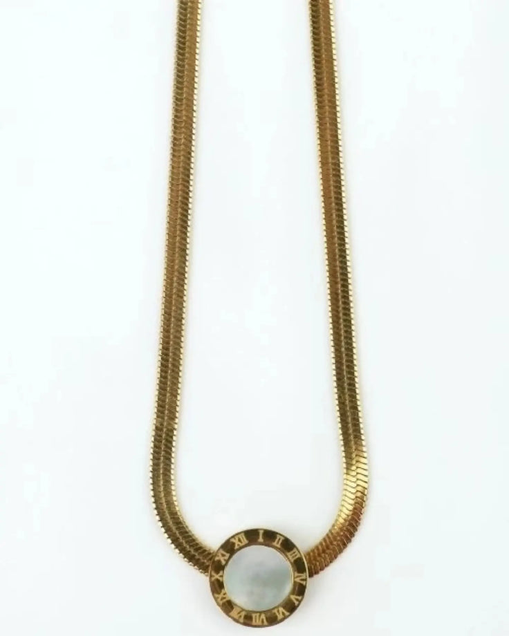 Roman numeral necklace