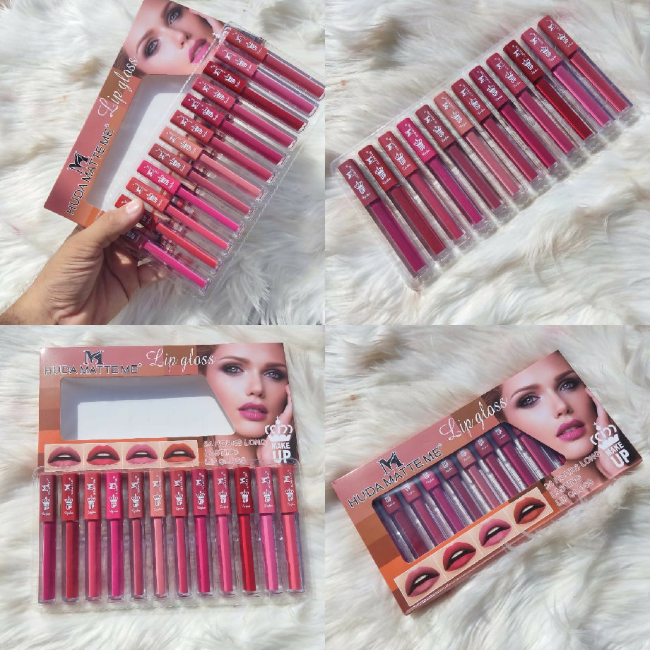 Matte Lip Glosses 12pc set