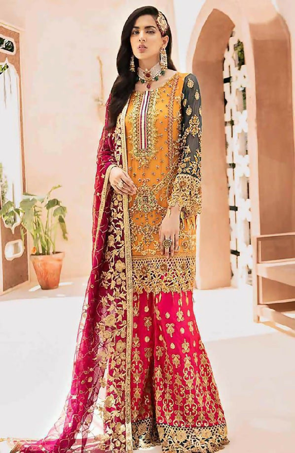 Emaan adeel chiffon suit
