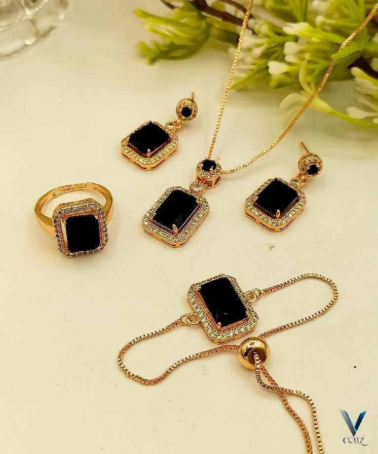 Fancy China Gold plated Zarqoon Combo Set