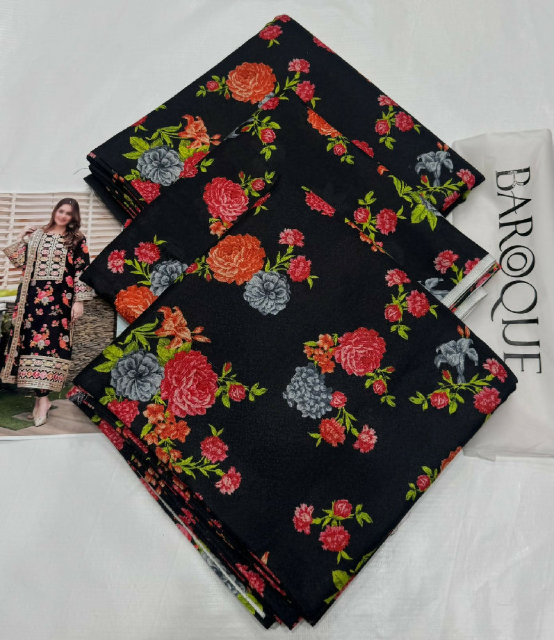 Unstitched PURE KARANDI Three Piece