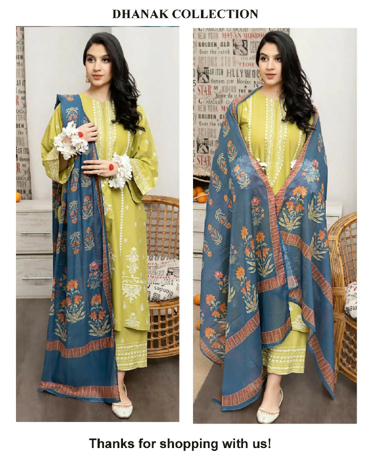 ?? *DHANAK 3PC* ?? *MOST HIT* LUXURY WINTER COLLECTION 2025 *? *FABRIC* DHANAK