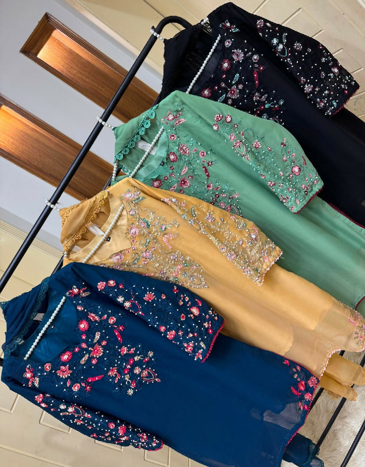 Ready to wear chiffon dress