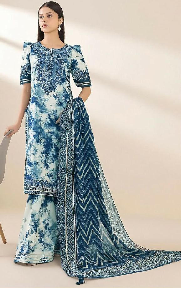 Ladies Suit khaddar printed unstitched 3pc✓