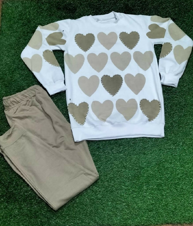 Women winter wear fleece suit