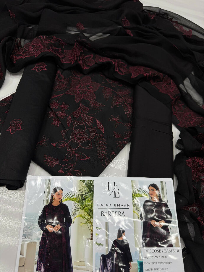 Winter collection 2025 3pcs embroidered