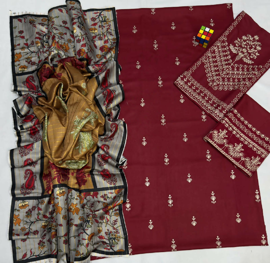 Dhanak Embroided suit