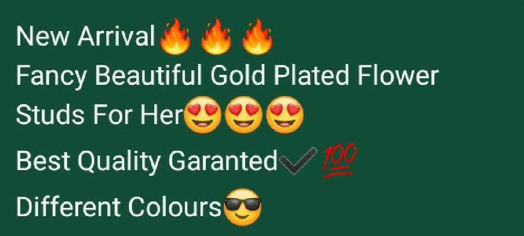 GOLD PLATED FLOWER STUD