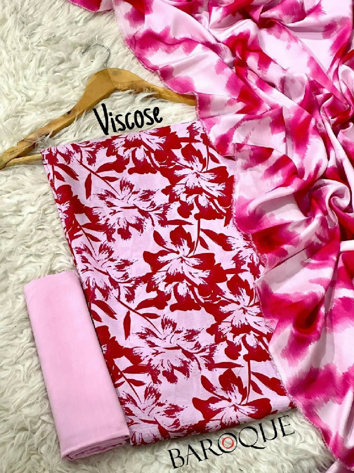 Unstitched Khaddar 3pc