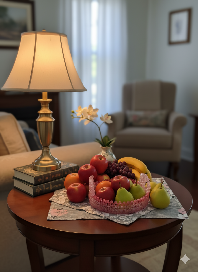 Beaded Vanity Tray/Fruit Basket