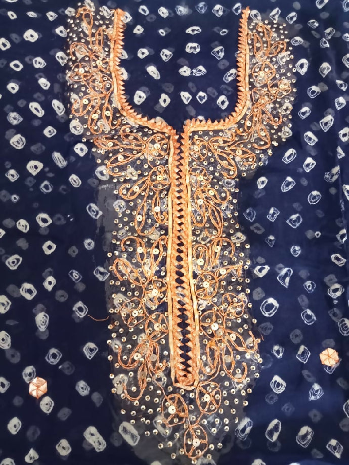 2piece chunri shafoon suit Gotta work with sequence