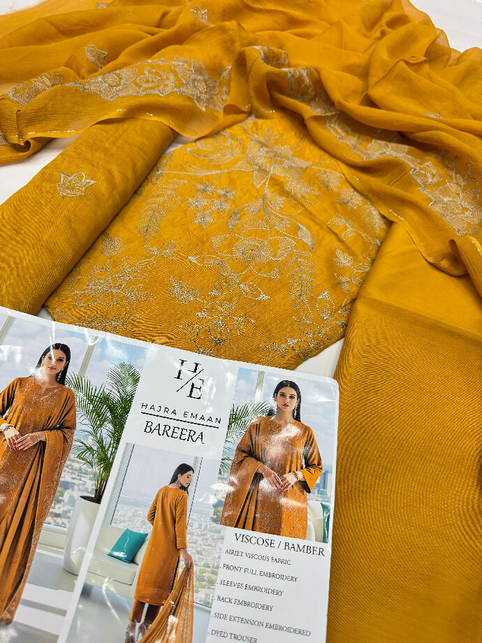 Winter collection 2025 3pcs embroidered