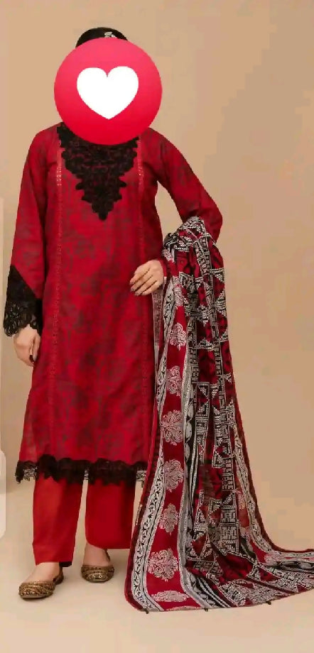 Winter dress unstitch dress for ladies