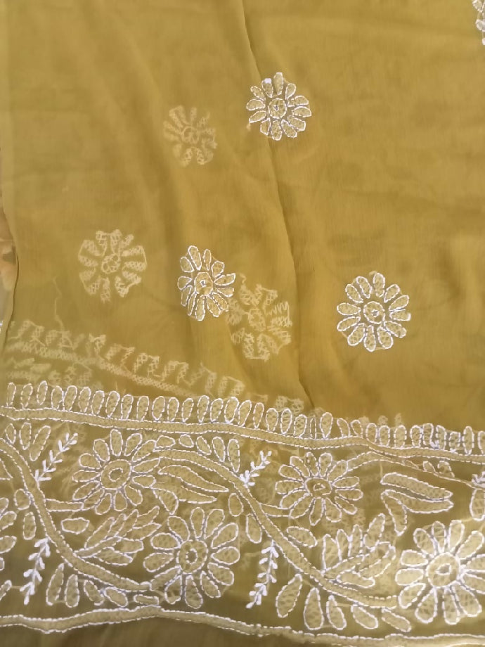 2piece bamber shafoon suit Shirt and dupatta