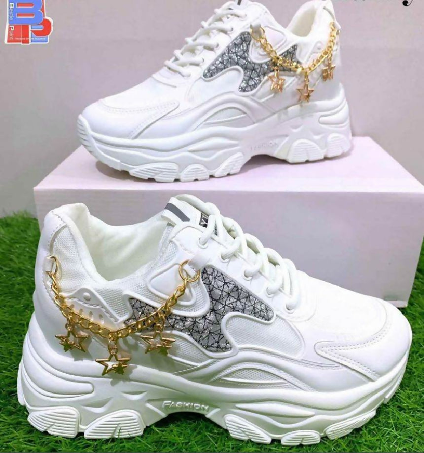 Premium Quality Sports Sneakers – Grey, Navy White-Black & Beige