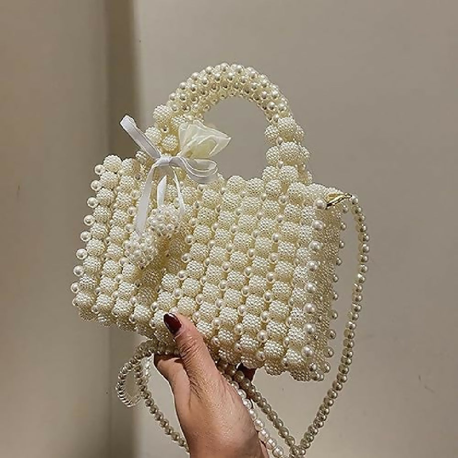 Elegant Berry Beaded Bag
