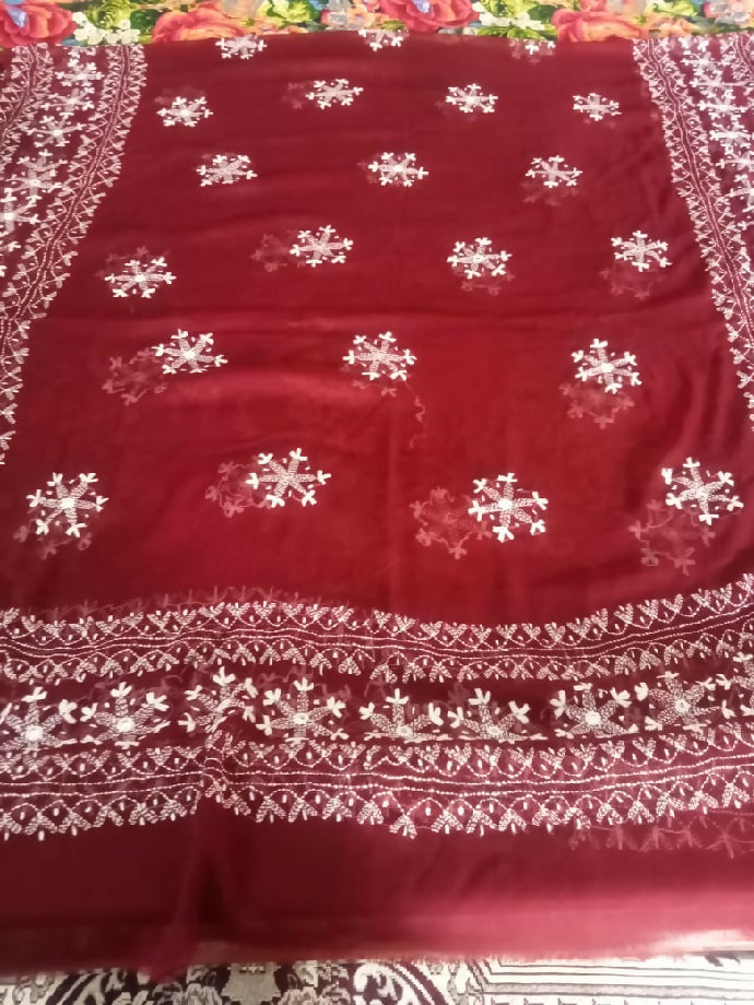 2piece bamber shafoon suit Shirt dupatta