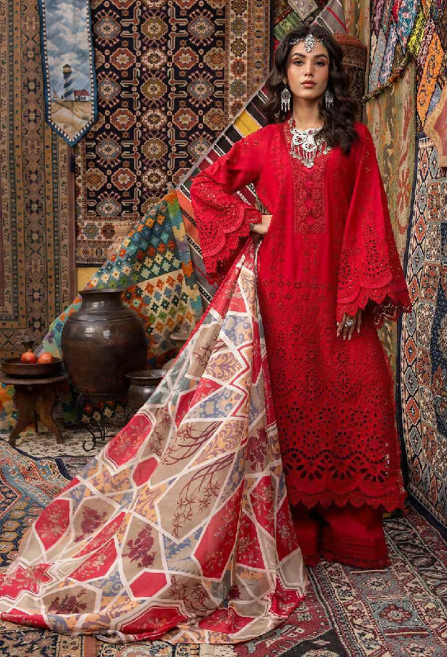 Maria B Chickan Kari – Airjet Dhanak 3Pc Embroidered Collection