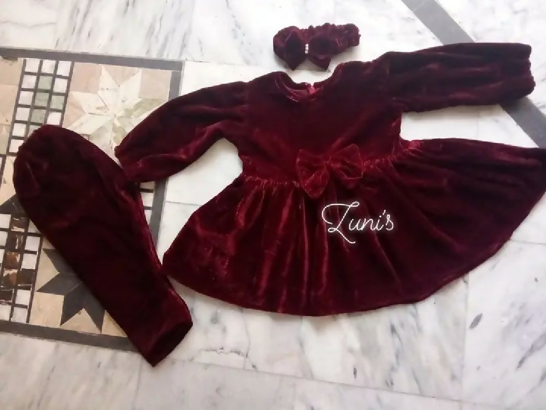 baby velvet dress