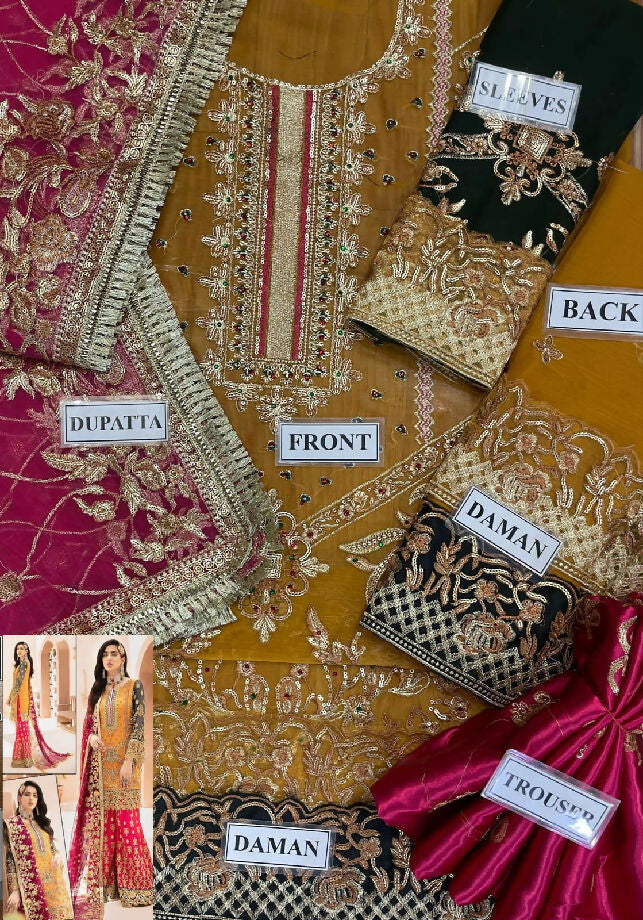 Emaan adeel chiffon suit