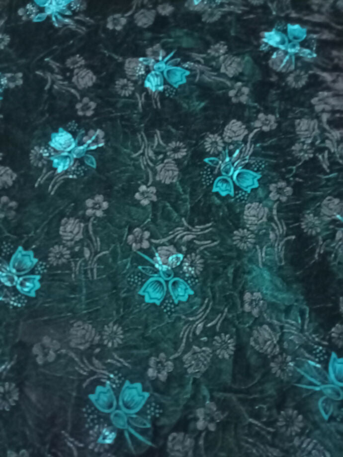 2piece printed velvet suit