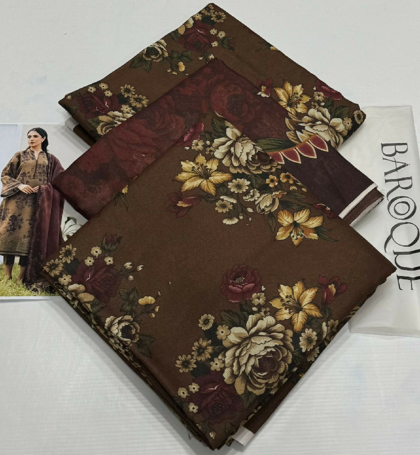 Unstitched PURE KARANDI Three Piece