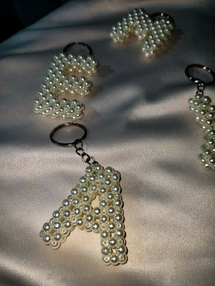 Beaded Alphabetical Keychain