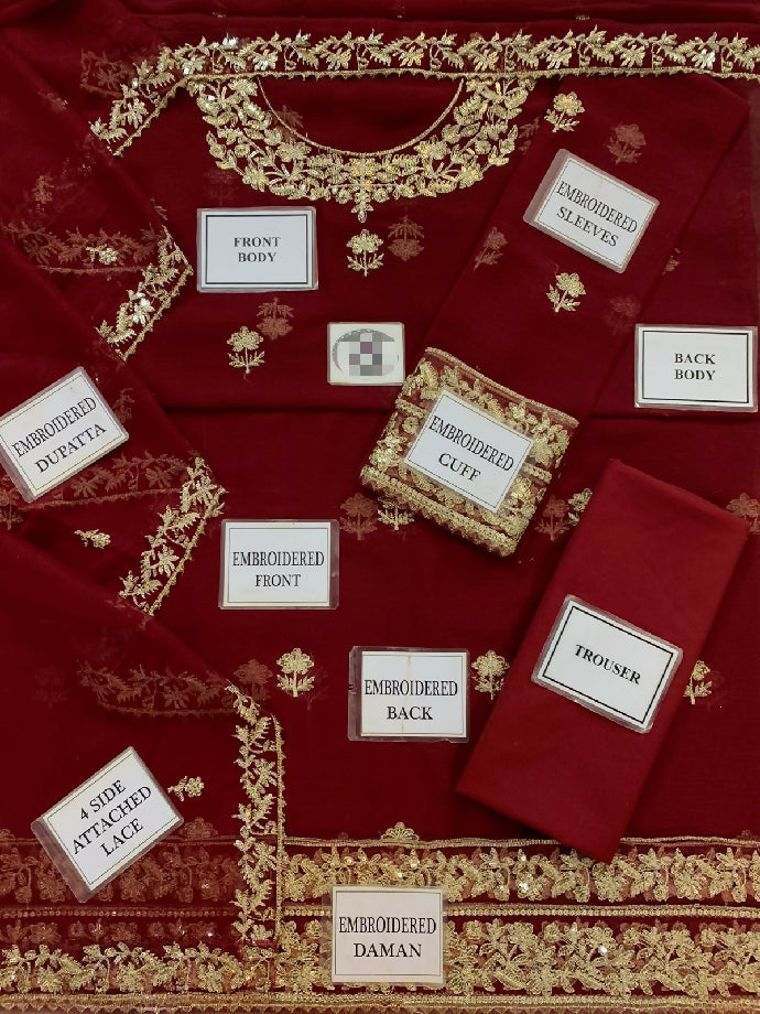 NEELS Special chiffon frock with malai trousers