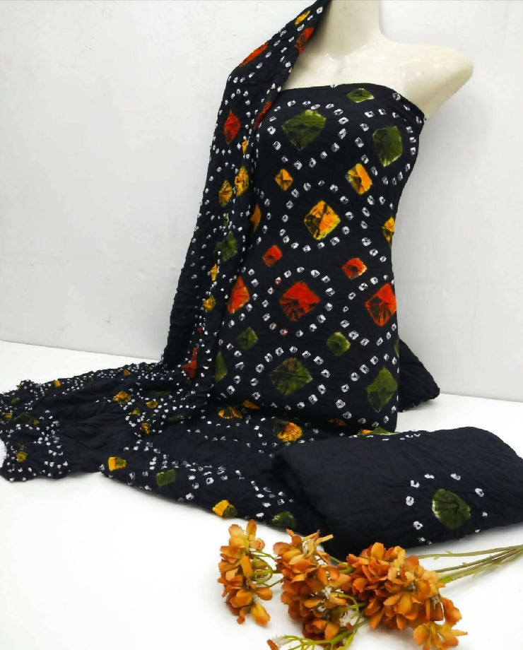 Chunri tie and dye suit