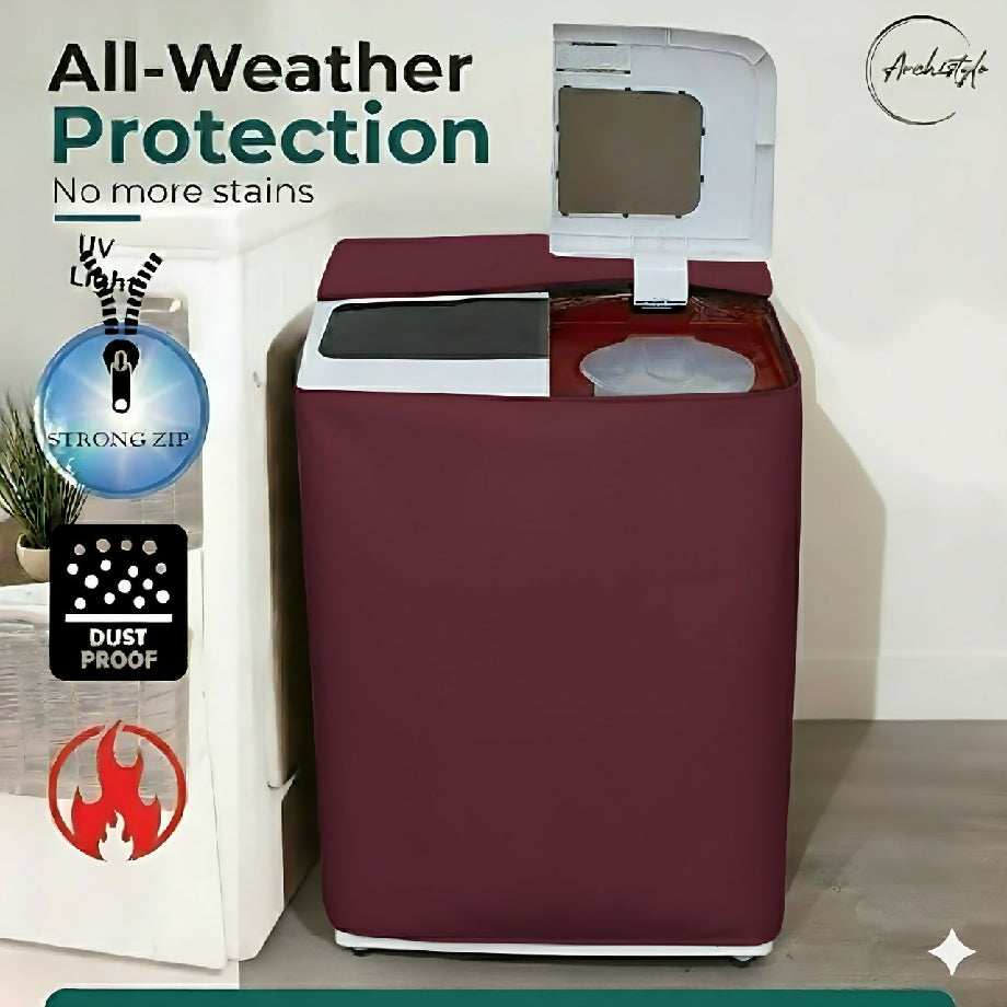 Waterproof and dustproof washing machine cover