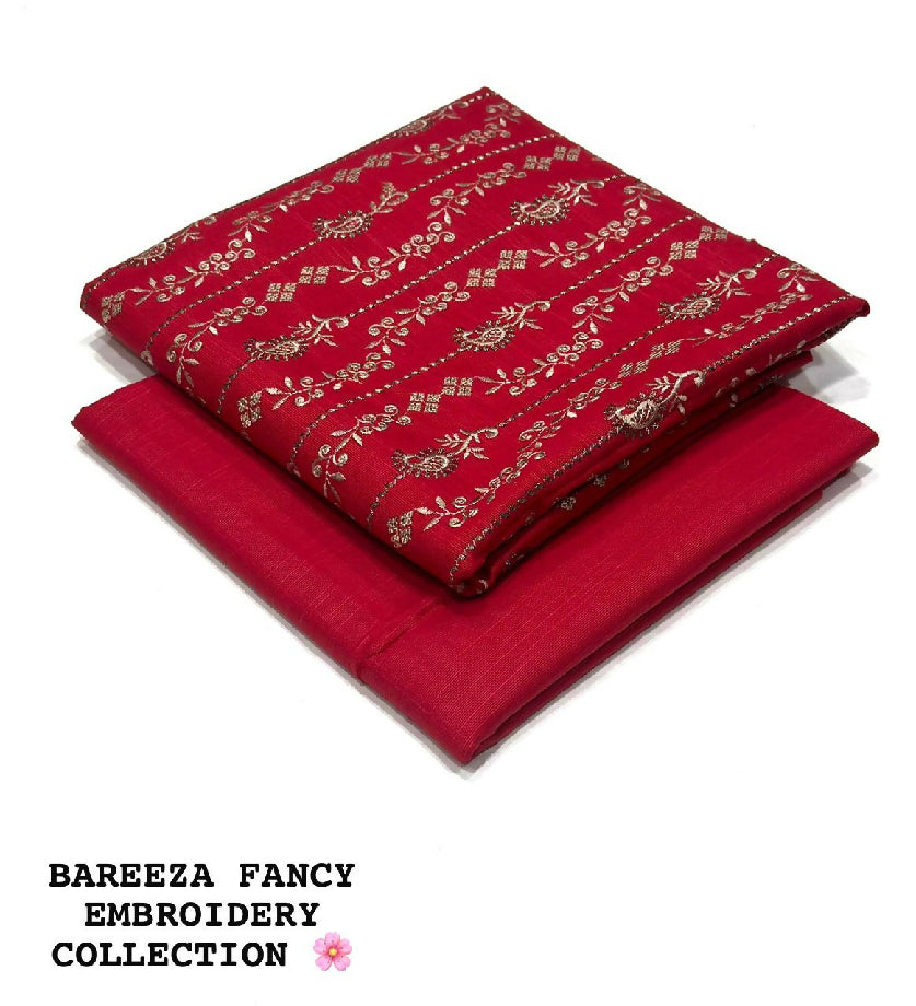 Bareeza embroidery 2pc khadar suit