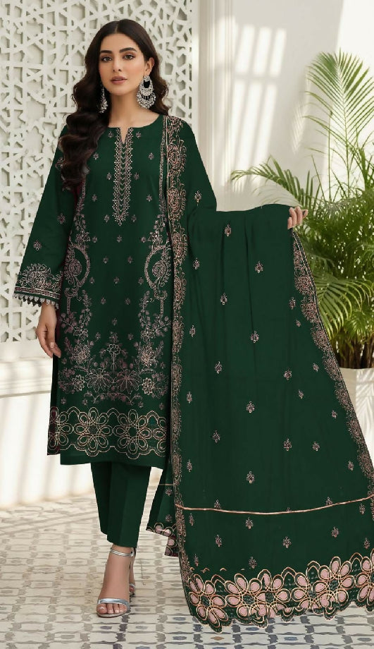 Luxury Embroidered Dhanak Winter collection