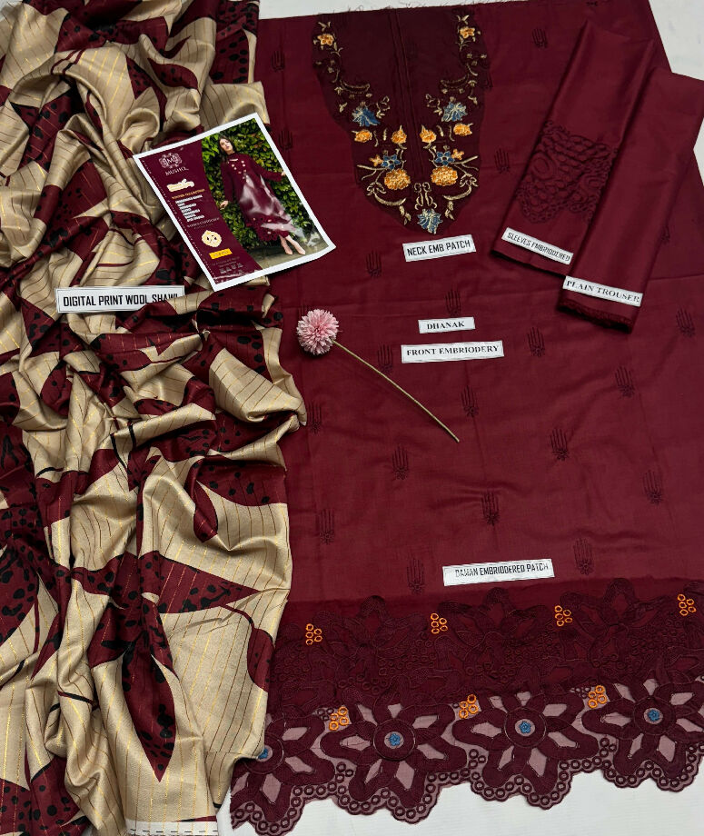 Dhanak Embroided suit