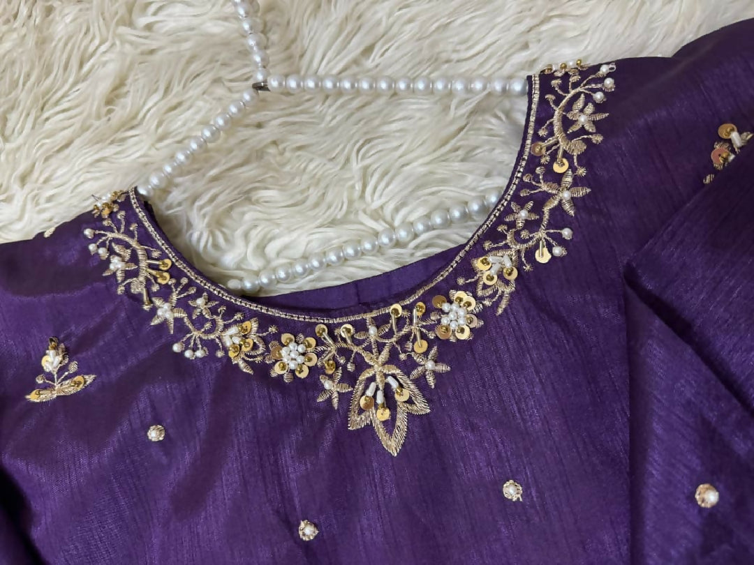 Pure raw silk lehnga choli