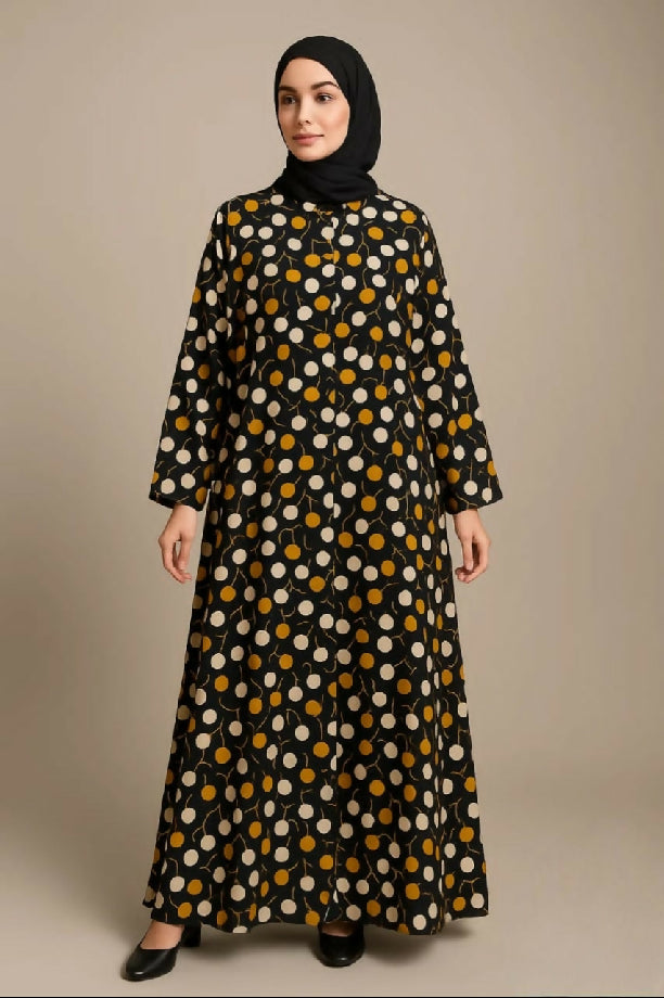 Digital printed Abaya