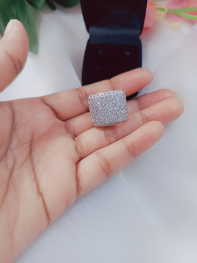 Silver Zarkoon stone rings