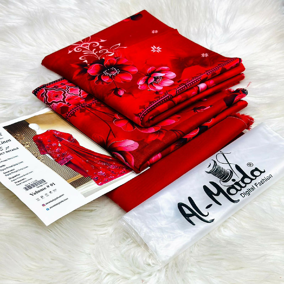 Girl dress (MEERAK LINEN BY AL-MAIDA)